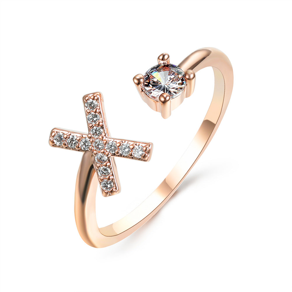 New Design Adjustable 26 Initial Letter Ring Fashion Jewelry For Women Simple Elegant Jewelry New Design Adjustable 26 Initial Letter Ring Fashion Jewelry For Women Simple Elegant Jewelry